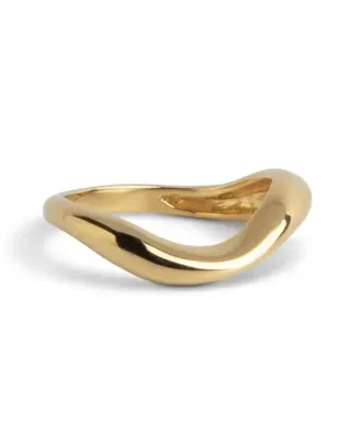 Agnete Ring - Small - Guldfarvet